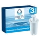 thumbnail image 1 of Filtro de agua Brita Plus de alta densidad de repuesto con 3 filtros, 1 of 9