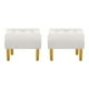thumbnail image 1 of Set Pouf Wood 1c Felpa 01 Crudo, 1 of 5