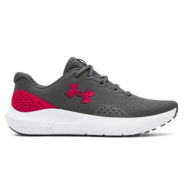 Zapatillas Running Hombre Under Armour Surge 4 Grey Red
