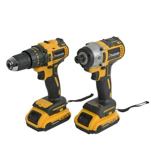 Dynamo Tl - Pack Taladro Percutor + Atornillador De Impacto 21V Dynamo Azul