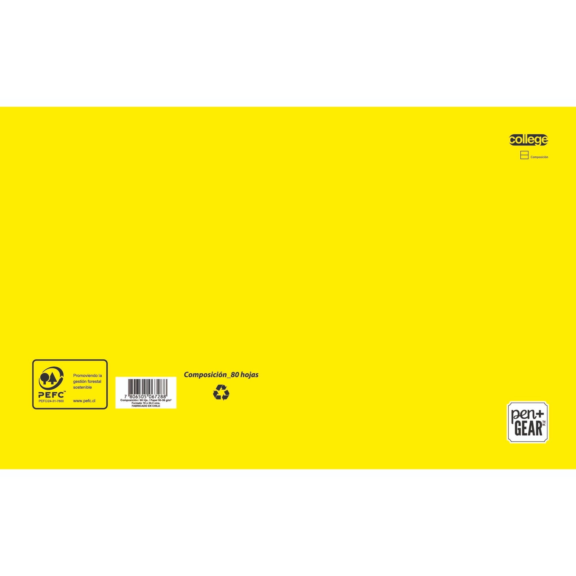 Cuaderno College Comp 80h Pen&gear