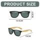 thumbnail image 2 of Gafas de sol retro con diseño de uñas de arroz, gafas de sol de tendencia de moda europea y americana, hechas de PC y madera., 2 of 5