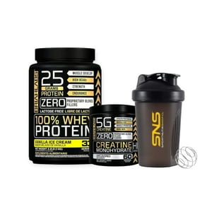Pack Proteina 100% Whey 1Kg Vainilla+ Creatina 60Sv + Shaker - Briahlabs