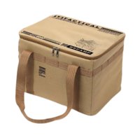 Ioensy - Bolsa De Almacenamiento Para Acampar, Bolso De Mano, Estuche De Almacenamiento Portátil Para Cocinar Al Aire Libre, Jardín, Color Caqui