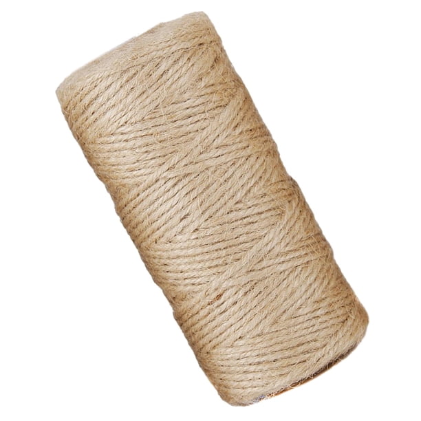 Cordón de yute, hilo de yute de 2mm de diámetro, resistente, bricolaje, 7874 ", hilo de hilo, cuerda para embalaje, jardinería, macramé, envoltura de