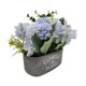 thumbnail image 3 of Planta Artificial Macetero De Cemento Flowers And Plants celeste, 3 of 8