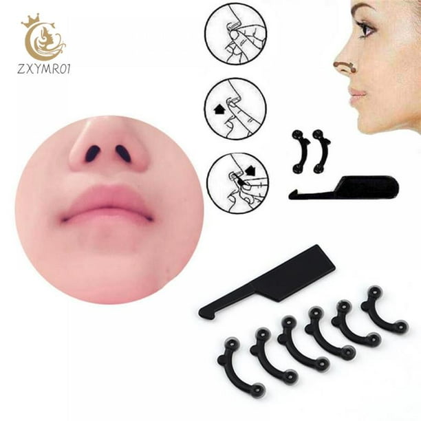 6PCS/Set 3 Sizes Women Beauty Nose Up Lifting Bridge Shaper Massage Tool No Pain Oral And Nasopharyngeal Care