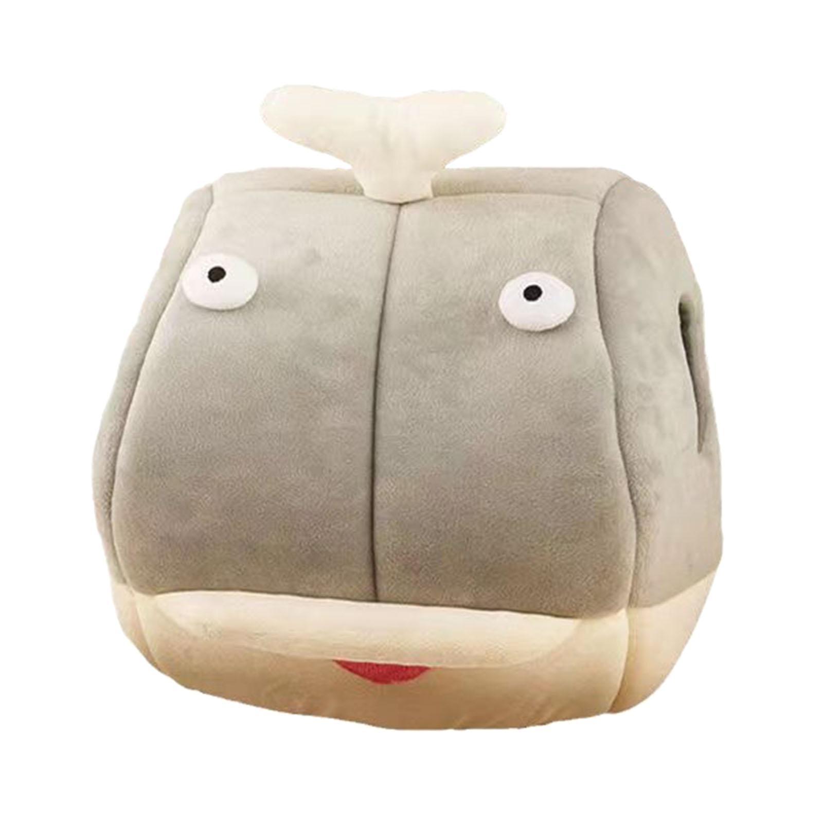 Magideal - Cama Para Gatos Con Forma De Cueva Para Gatitos, Suave Y Extraíble Para Interiores, Cama Para Dormir Para Gatos, Nido De Gato De Dibujos Animados Para Gris Grande