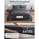 thumbnail image 3 of Juego de cama LANE LINEN 7 piezas California King gris microfibra, 3 of 9