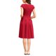 thumbnail image 3 of INSPIRE CHIC Vestido de Mujer con Mangas Cortas Acampanadas Cuello Cuadrado para Negocios Trabajo Línea A Vestidos Plisados 2XL Rojo, 3 of 5