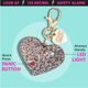 thumbnail image 2 of Alarma de seguridad personal BLINGSTING Black Glitter Heart, 2 of 6