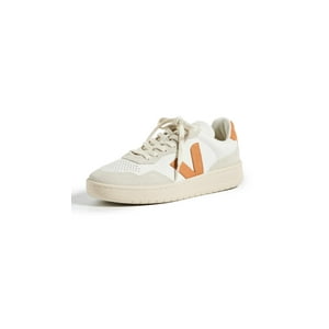 Zapatillas Veja V-90 Para Mujer, Extra Blancas, Color Ámbar, Talla 5