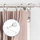 thumbnail image 5 of Varilla de Cortina de Acrílico de 17", Varilla Universal para Cortinas con Gancho de Presión, Transparente, 5 of 6