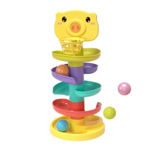 Bothyi - Ball Rolling Track Toy Drop And Go Rampa Juguetes Montessori Para Bebé 2 3 4 Edades 5 Nivel