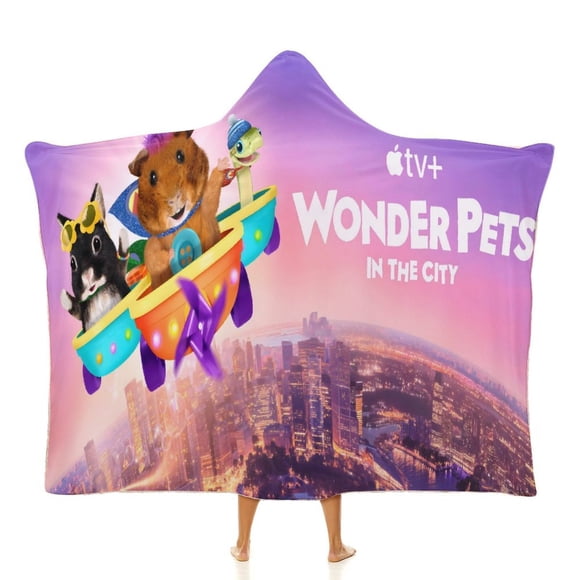 Manta Capa con Capucha Wonder Pets Desmarcar 100x130 cm