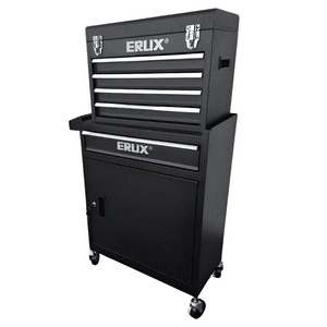 Erux - Caja Grande De Metal Para Herramientas