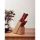 thumbnail image 3 of Juego de Cuchillos Tramontina Polywood con Láminas de Acero Inoxidable y Mangos de Madera Tratada Rojo con Soporte de Madera 6 Piezas, 3 of 4