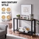 thumbnail image 2 of Glass Entryway Table, 2-Tier Entry Way Console Entrance Table, 41"L Narrow Sofa Table with Shelves, Ideal for Hallway, Entryway, Living Room, Foyer, Corridor, and Office (Gold & Black), 2 of 3