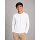 thumbnail image 1 of Polera De Niño Manga Larga Basica 100%algodon Cuello Redondo Blanco 10 Lisa, 1 of 3
