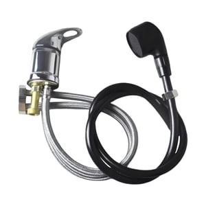 Magideal - Grifo De Champú Para Salón, Cabezal De Ducha De Mano, Repuesto Profesional De Alta Presión, Fregadero De Salón Para Champú, Tazón De Cama, Tubería De 80Cmcon Tubo Negro