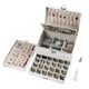 thumbnail image 1 of Caja de joyería BOOVO de 5 niveles, cuero PU blanco, 1 of 7