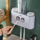 thumbnail image 1 of Soporte para cepillos de dientes con dispensador de pasta de dientes montado en la pared, 1 of 8