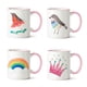 thumbnail image 1 of Set x 4 Tazones asa rosa infantiles niña, 1 of 1