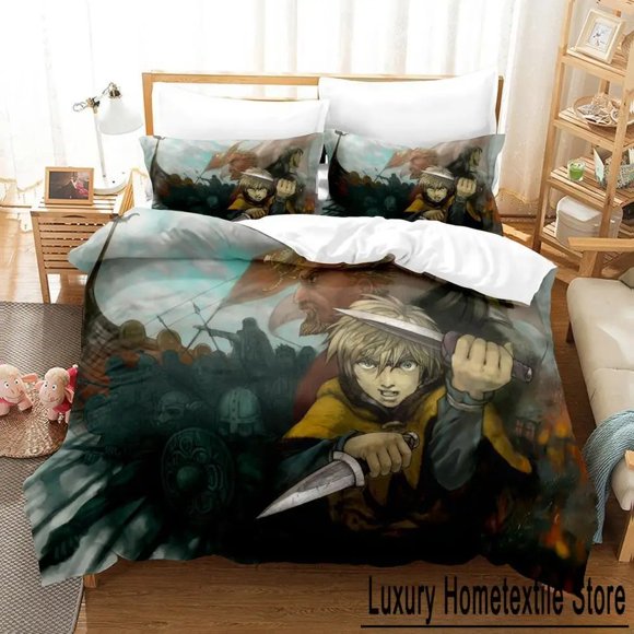 Vinland Saga Bedding Set Bed Set Adult Kid Bedroom Duvet cover Sets For Home Textiles Bed Sheets