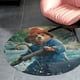 thumbnail image 4 of Oso Paddington Alfombra Redonda de Felpa Coral, Antideslizante, No Desprende Pelusas, Lavable y Duradera para Salón, Dormitorio y Habitación de Niños 60cm, 4 of 6