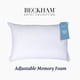 thumbnail image 1 of Almohada Beckham Hotel Memory Foam Queen Ajustable Blanca, 1 of 3