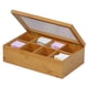 thumbnail image 2 of Caja de té Oceanstar TB1323 de bambú de 30 cm con 8 compartimentos, 2 of 4