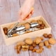 thumbnail image 3 of Cracker Nut Cracker Pecan Cracker Herramienta de Cracker de Noces con tazón de caja de madera, pecanes, avellanas, 3 of 3