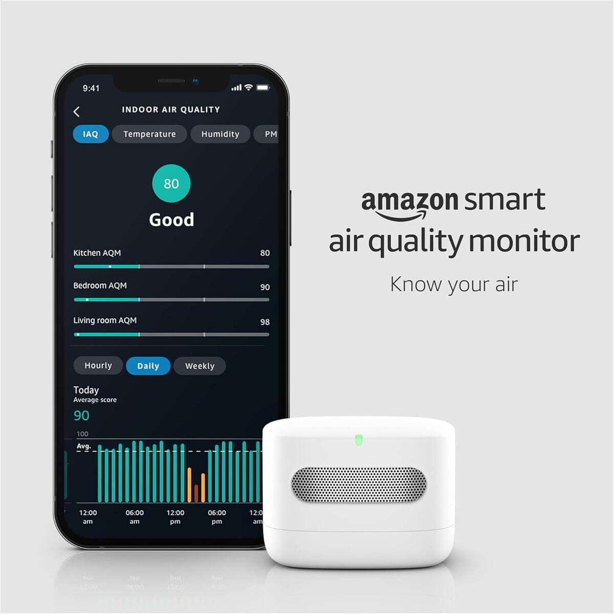 Genérico - Monitor Calidad Aire Smart Alexa Pm2 5 Voc Co