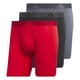 thumbnail image 1 of Calzoncillos bóxer adidas Better Scarlet/Negro/Gris, paquete de 3 unidades, 1 of 3