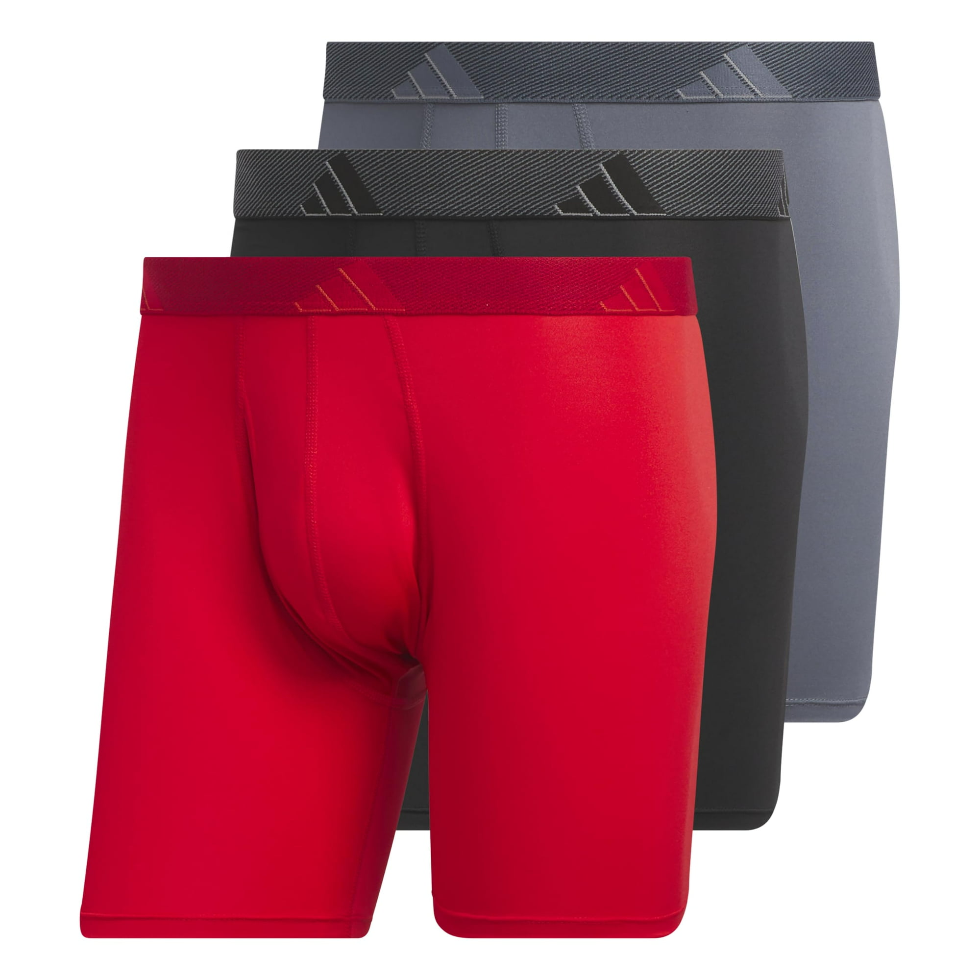 Calzoncillo Bóxer Adidas, Paquete De 3 Unidades, Para Hombre Better Scarlet/black/onix