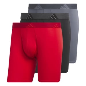 Calzoncillos Bóxer Adidas Better Scarlet/Negro/Gris, Paquete De 3 Unidades