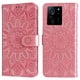 thumbnail image 1 of Funda tipo cartera FOXDOCK para Xiaomi 13T Pro , diseño girasol en relieve, cuero PU, cierre magnético, soporte y tarjetero, 1 of 5