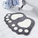 thumbnail image 3 of 1pc Super Absorbent Microfiber Bath Mat with Non-Slip Backing - Soft and Comfortable Gray Bathroom Rug, 3 of 4