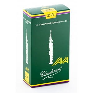 Cajas De Cañas Saxo Soprano Java Nº2.5 Sr3025 Vandoren