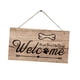 thumbnail image 1 of Cartel De Bienvenida De Madera Rústica, Placa Colgante, Arte De Pared Para La Decoración De La Puerta Del Hogar, 1 of 3