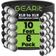 thumbnail image 1 of Cables XLR GearIt para micrófono macho a hembra, 3 pines, 3 m, 6 unidades, 1 of 9