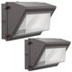 thumbnail image 1 of Paquete de luces LED de pared Flakeeper, 120 W, sensor del anochecer al amanecer, paquete de 2, 1 of 7