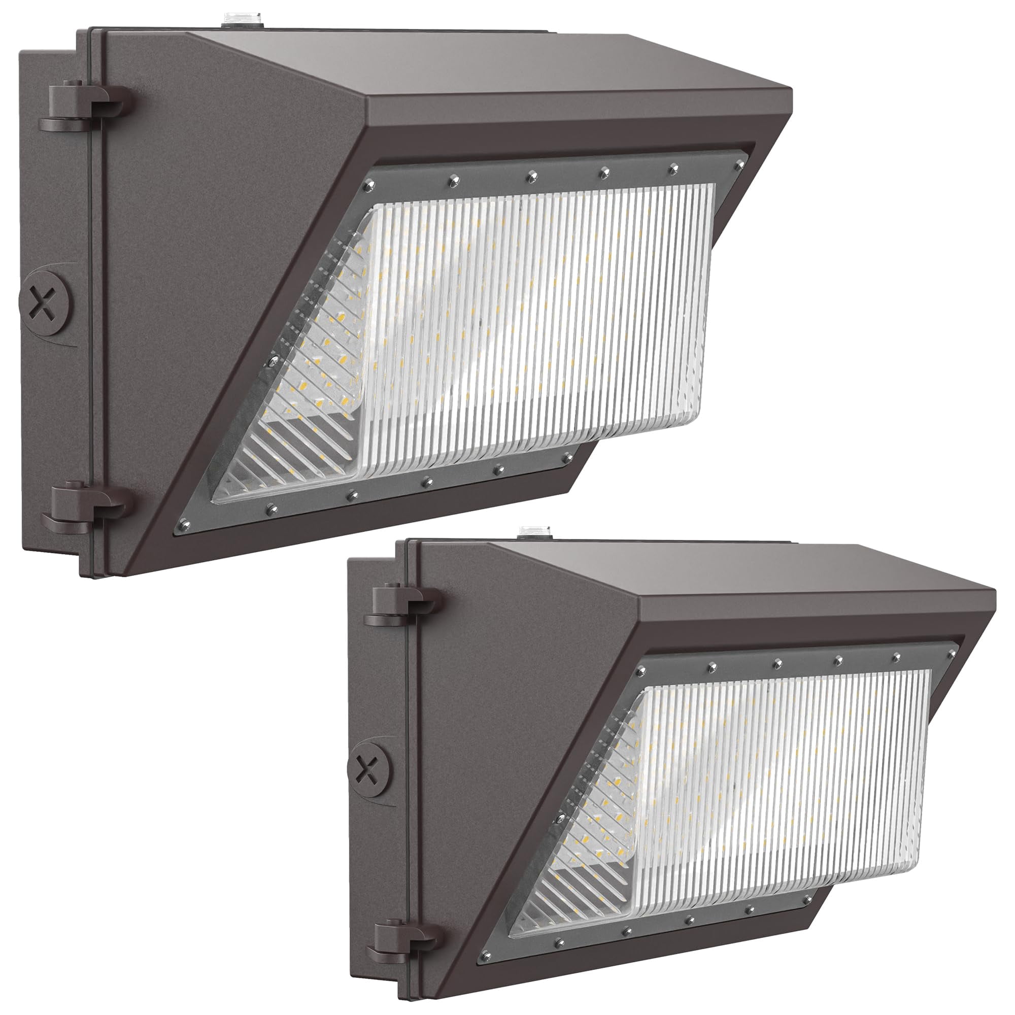 Paquete De Luces Led De Pared Flakeeper, 120 W, Sensor Del Anochecer Al Amanecer, Paquete De 2