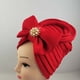 thumbnail image 1 of Elegant Faux Pearl Turban Cap with Adjustable Bow - Trendy Multi-Layered Hijab for Women's Hair Accessories, 1 of 4