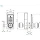 thumbnail image 4 of Cerradura Digital Odis Con Pomo 6500 Negra, 4 of 7