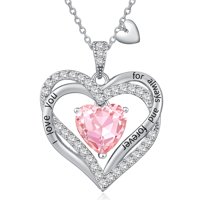 Collar Heshpaws Love Pendant Birthstone Zirconia