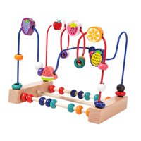 Bothyi - Laberinto De Cuentas Juguete Habilidades Motoras Coordinación Mano-Ojo Frutas Formas Desarrollo