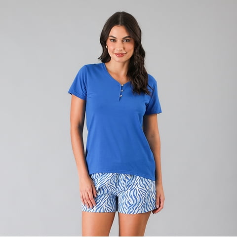 Set Top + Short Flores Mujer 33848-244