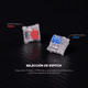 thumbnail image 4 of Teclado Gamer Mecánico Fantech Mk874V2 Atom63 Mizu Skyblue Switch Blue, 4 of 5