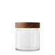thumbnail image 2 of Frasco Vidrio Allegra 500mL Tapa Madera Vidrio Contenedor Cocina, 2 of 3